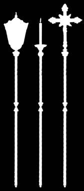 PROCESIONAL, 210 cm alto 613,00 1005) - CIRIAL PROCESIONAL, 170 cm alto 261,00 1006) - FAROL