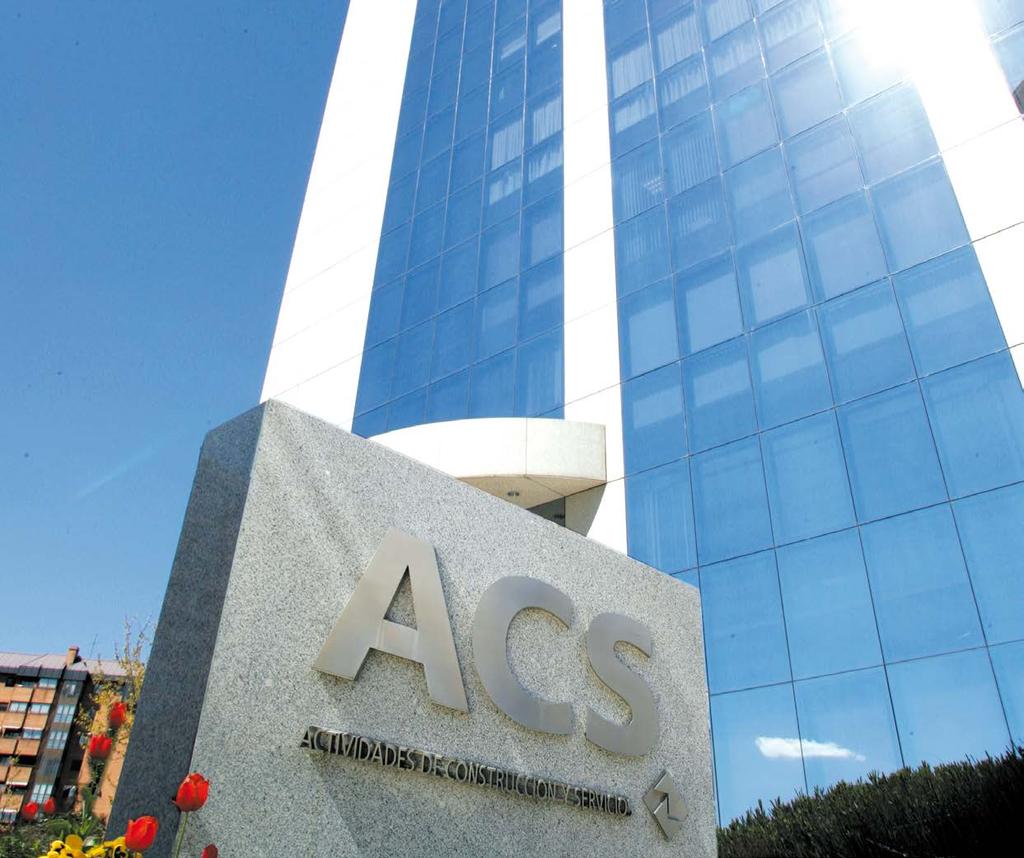 INFORME DE ACTIVIDADES El Grupo ACS no sólo establece unos canales de comunicación permanentes con sus accionistas e inversores, sino que también se asegura de que la información puesta a su