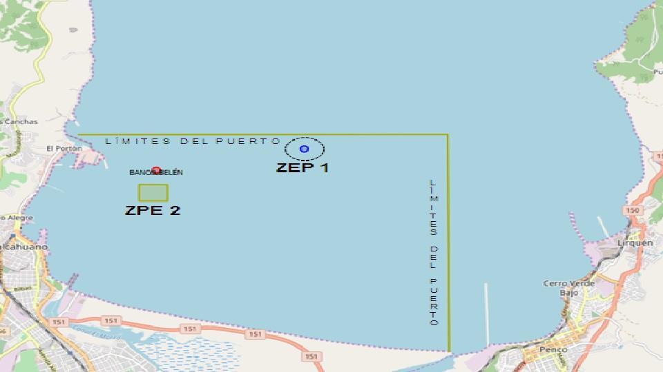 3. Dentro del puerto de Talcahuano se encuentran establecidas dos zonas de espera de prácticos, las cual serán utilizadas cuando el Sr.