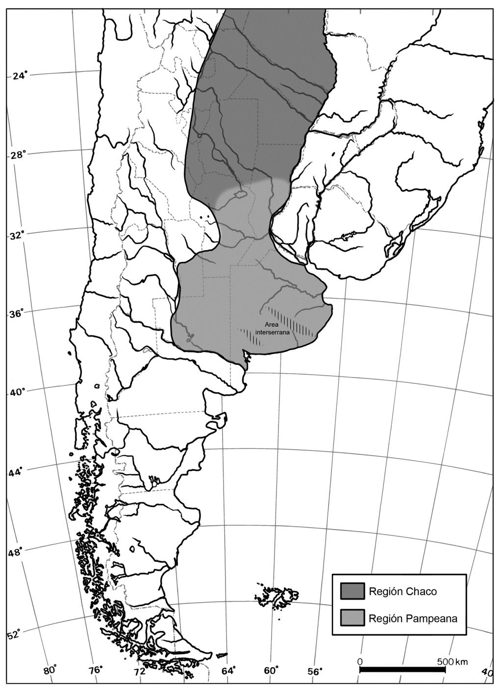 Pampeana estuvo caracterizado por la influencia de los grandes ríos Paraná y Uruguay en una morfología regional de planicies divididas en bloques tectónicos de miles de kilómetros de
