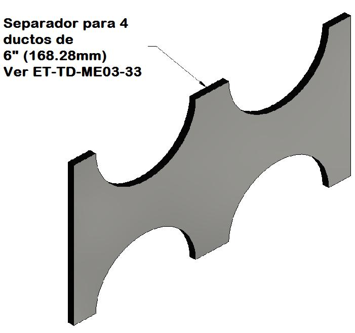 Notas:. Dimensiones en milímetros. 2. Tener en cuenta los requisitos establecidos para la construcción de canalizaciones con ductos de PVC. Norma RS0-002. 3.