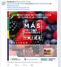 l CHUBUT Ministerio de Producción Twitter: l SALTA La Provincia de Salta difundió su gastronomía en la Feria