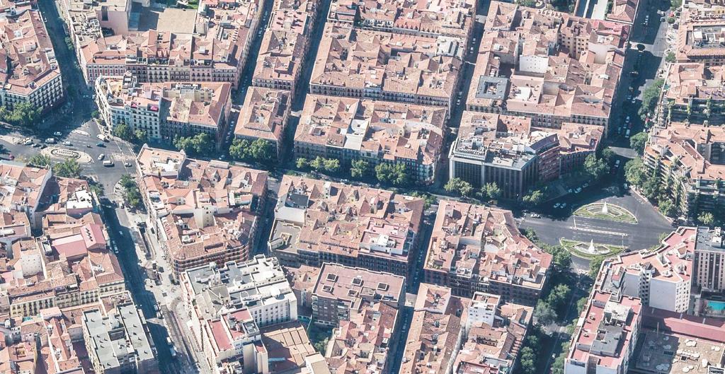Una de las calles más anchas de Madrid.