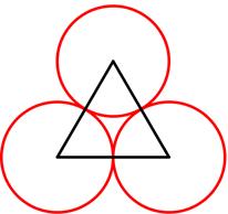 El primer paso consiste en dividir el triángulo equilátero inicial en cuatro triángulos equiláteros iguales y eliminar el triángulo central.