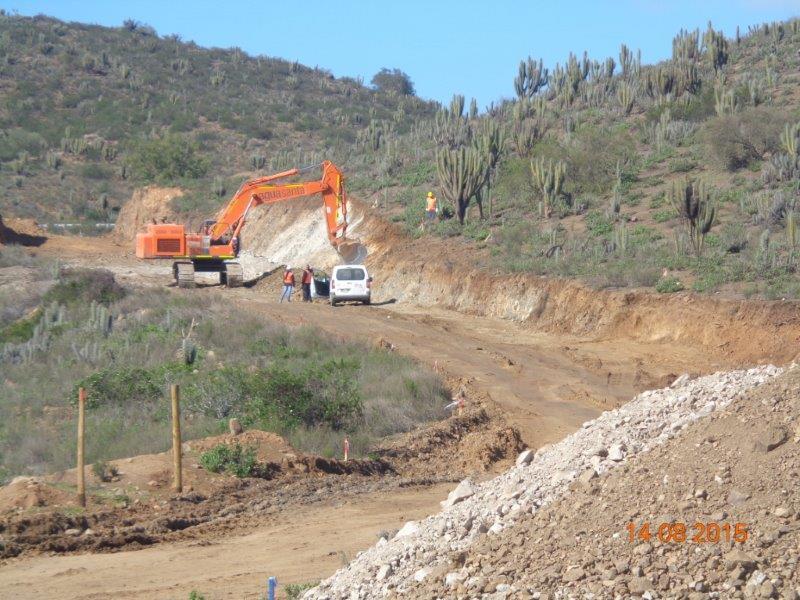 Excavacion en corte Sector El Totoral. Emplazamiento Ruta 43 Concesionada. 1.