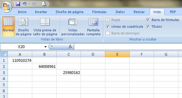 Después de ingresar a Excel haremos lo siguiente: 1. Ingresaremos los datos correspondientes en diferentes columnas y filas en la hoja de Excel como lo muestra la imagen. 2.