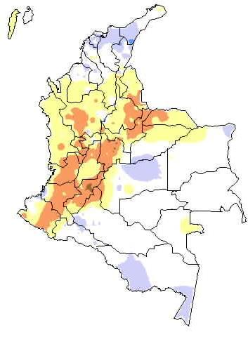 Anomalías de precipitación Acumulado enero-marzo de 2010 %