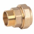 Straight female connector PN 16 full bore. Forged brass UNE-EN 12165 Female gas threaded ends ISO 228/1. Genebre s designed RAC-GE air tight system for connection to pipe. Working temp.