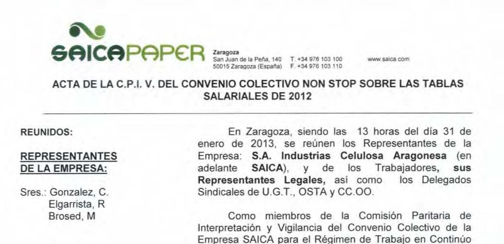 Comunicado Fecha Página 2 de 11! C/ Costa, 1, Principal - 50001 Zaragoza, Tel.