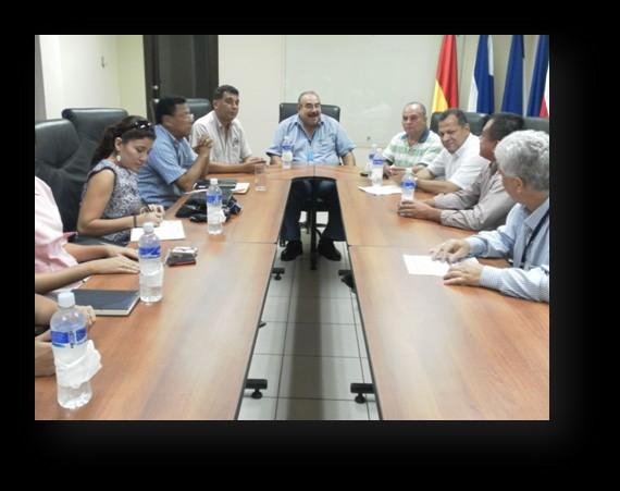 La comitiva del Puerto Salvadoreño de la Unión se reunió con los ejecutivos de la Estatal Portuaria El