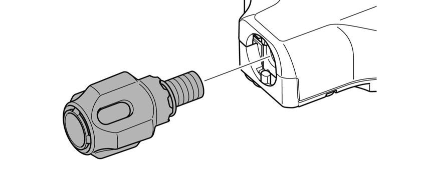 Extraiga la tapa de enganche del extremo del cable e instale el cable interior. * La ilustración muestra la maneta trasera.
