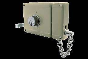 erraduras de Sobreponer Rim locks 60 mm 50 mm x 2 31610 ackset de 50 o 60 mm Para puertas de madera o metálicas de 30 a 60 mm de espesor errojo de 3 golpes, accionado con la llave por ambos lados