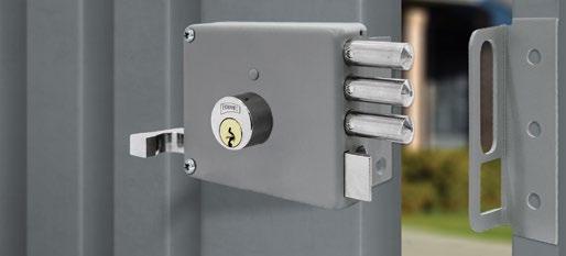 de espesor 60mm ackset ouble vertical bolts The latch is activated by rotating the inner rosette or with a key