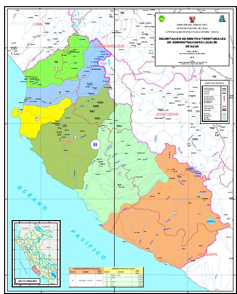 Delimitación de la Autoridad Administrativa del Agua de Chaparra-Chincha Resolución Jefatural Nº 265-2010- ANA aprobó