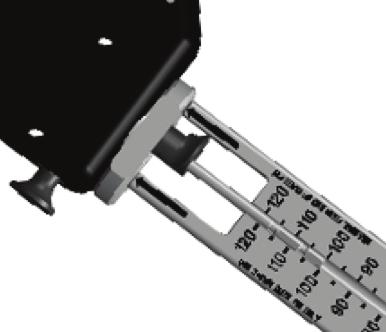Nota El medidor de longitud del tornillo de tracción mide hasta la punta de la aguja guía. El clavo TRIGEN INTERTAN se puede insertar con tornillos de interbloqueo integrado (pág.