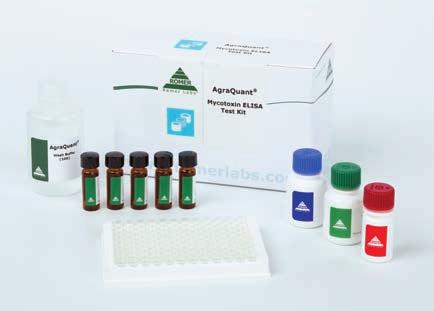 MYCOTOXINS AgraQuant Mycotoxin ELISA Test Kits Romer Labs has developed a rapid, quantitative enzymelinked immunosorbent assay (ELISA) for the analysis of mycotoxins in grains, nuts, cereals and