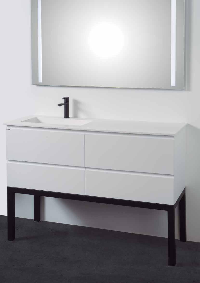 SINK MADE OF SOLID SURFACE. POSIBILITY TO PLACE ON THE FLOOR WITH METALLIC LEGS. Ref./8000 - :.