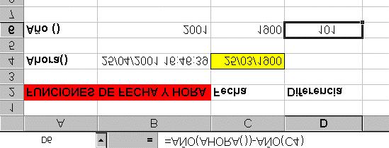 paréntesis. El mes se expresa como un número entero entre 1 (enero) y 12 (diciembre) Como parámetro pasaremos el código de fecha y hora empleado por Excel para calcular la fecha y hora.