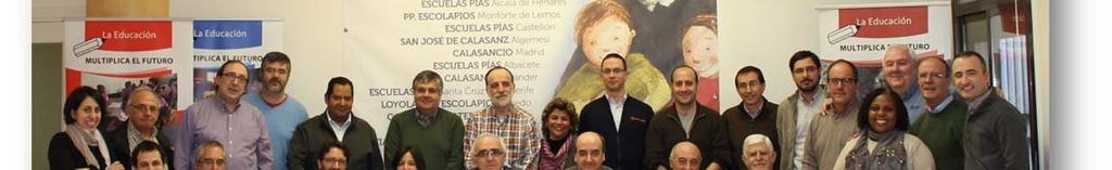 II Consejo Asesor de Itaka-Escolapios (Madrid, 26 al 28 de enero de 2015) 1.- Participantes. De pie (izquierda a derecha): Constanza de las Marinas (miembro de la Comisión Ejecutiva), Javier Negro (P.