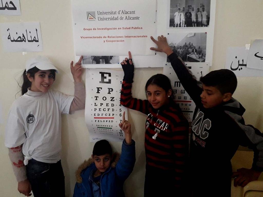 Salud Visual en Refugiados de Libano Proyecto financiado por la Unidad de
