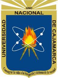 UNIVERSIDAD NACIONAL DE CAJAMARCA Norte de la Universidad Peruana Fundada por Ley 14015 del 13 de febrero de 1962 FACULTAD DE MEDICINA HUMANA ESCUELA ACADEMICO PROFESIONAL DE MEDICINA HUMANA Tesis