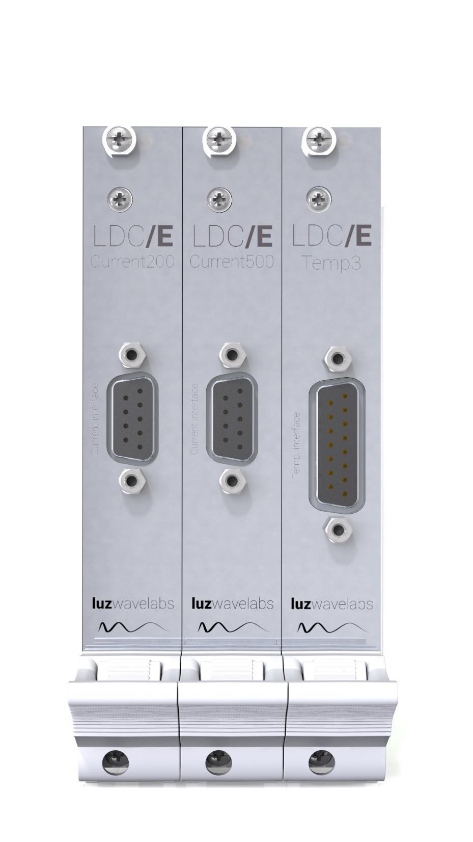 LDC/E series /Electronics Controladores de temperatura y corriente para diodos láser Descripción breve Tarjetas para control de láseres
