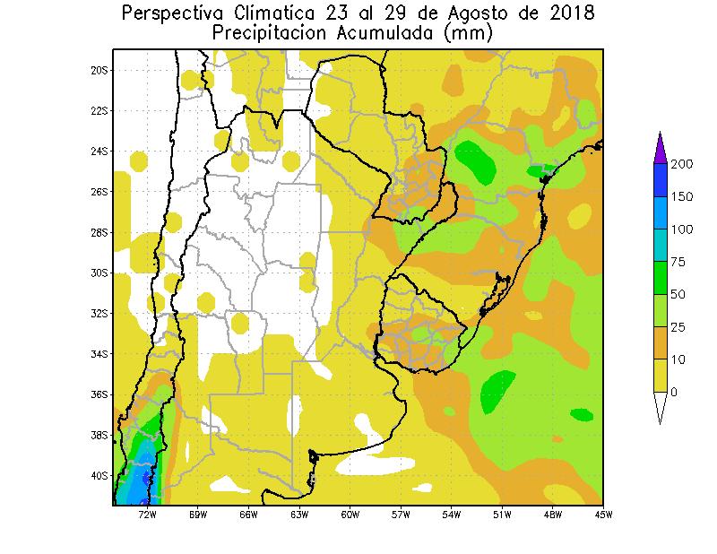 Paralelamente, comenzará el paso de un frente de Pampero con poca actividad, que sólo producirá precipitaciones abundantes sobre el sudeste del Paraguay, el norte de la Mesopotamia y la mayor parte