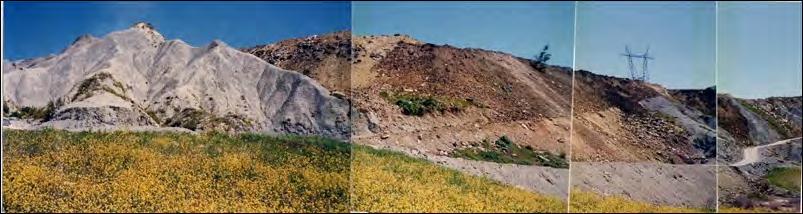 Aspecto del vertedero de Sardas en los años 80. La situación del vertedero de Sardas en los años 80 era de completa colmatación, con un volumen de más de 400.000 m 3 de residuos.