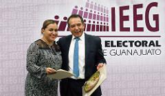 El Consejero Presidente del Instituto Electoral del Estado de Guanajuato agradeció al Consejero Presidente del Instituto Nacional
