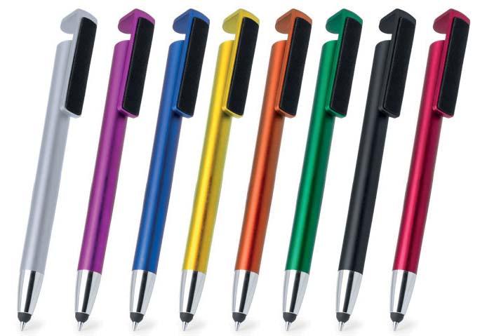 F4972 Bolígrafo de aluminio con puntero de color a juego con el bolígrafo.