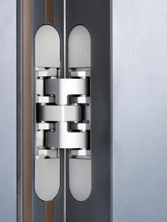 La bisagra oculta para puertas cortafuego para entornos de diseño W-Tec 3Df Diseñadores requieren puertas cortafuego para entornos modernos y de diseño que combinan los requisitos prácticos y