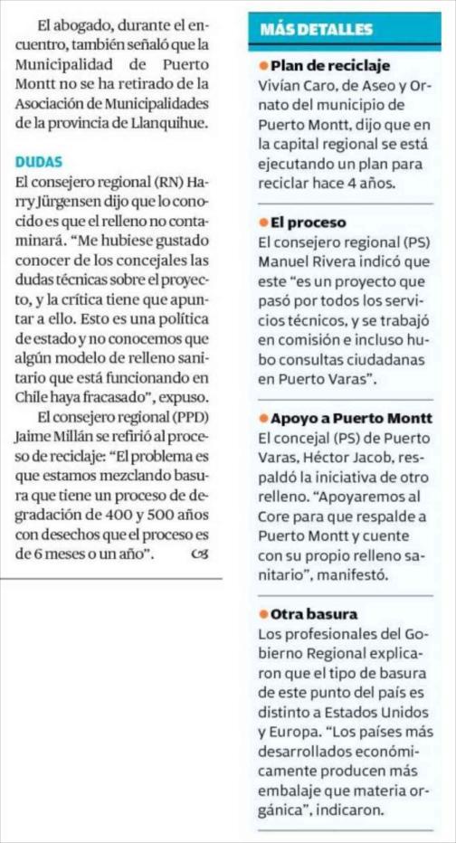 26/08/2014 EL LLANQUIHUE - PUERTO MONTT-CHILE 3 3 MEDIOAMBIENTE