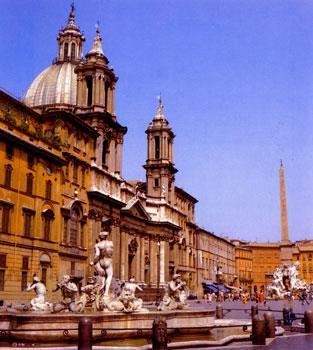 Piazza Navona. Borromini. 1653-57.