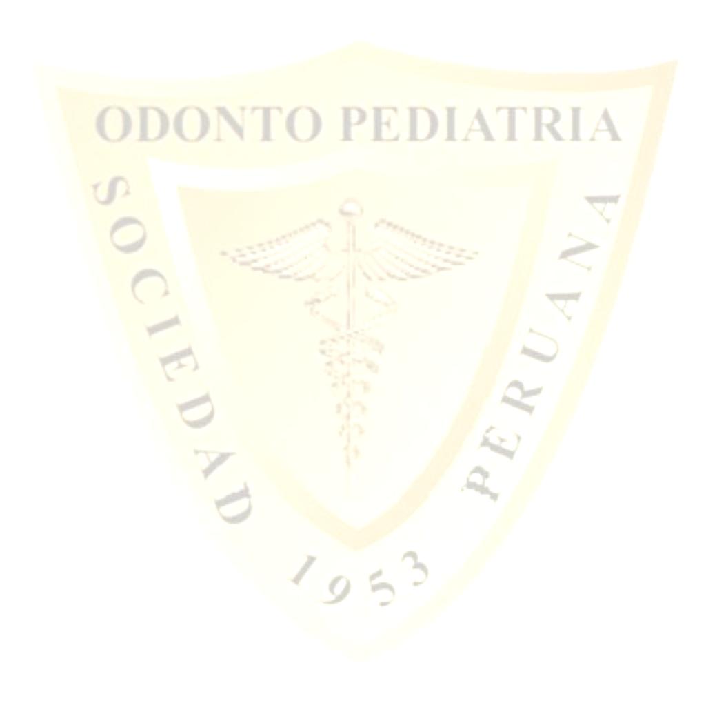 La Sociedad Peruana de Odontopediatría es una institución sin fines de lucro, que dentro de sus objetivos es: estimular, orientar, difundir la investigación con énfasis en el área de odontopediatría,