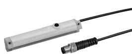 Análisis sensorios Sensores de medición de recorrido ranura 6 mm con cable Enchufe, M8x, polos, con tornillo moleteado con sensor de medición de recorrido, rango de medición 2 256 mm 5 002