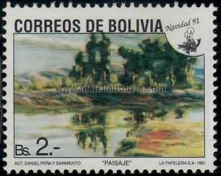 1991 NAVIDAD 91 - PINTURAS BOLIVIANAS en