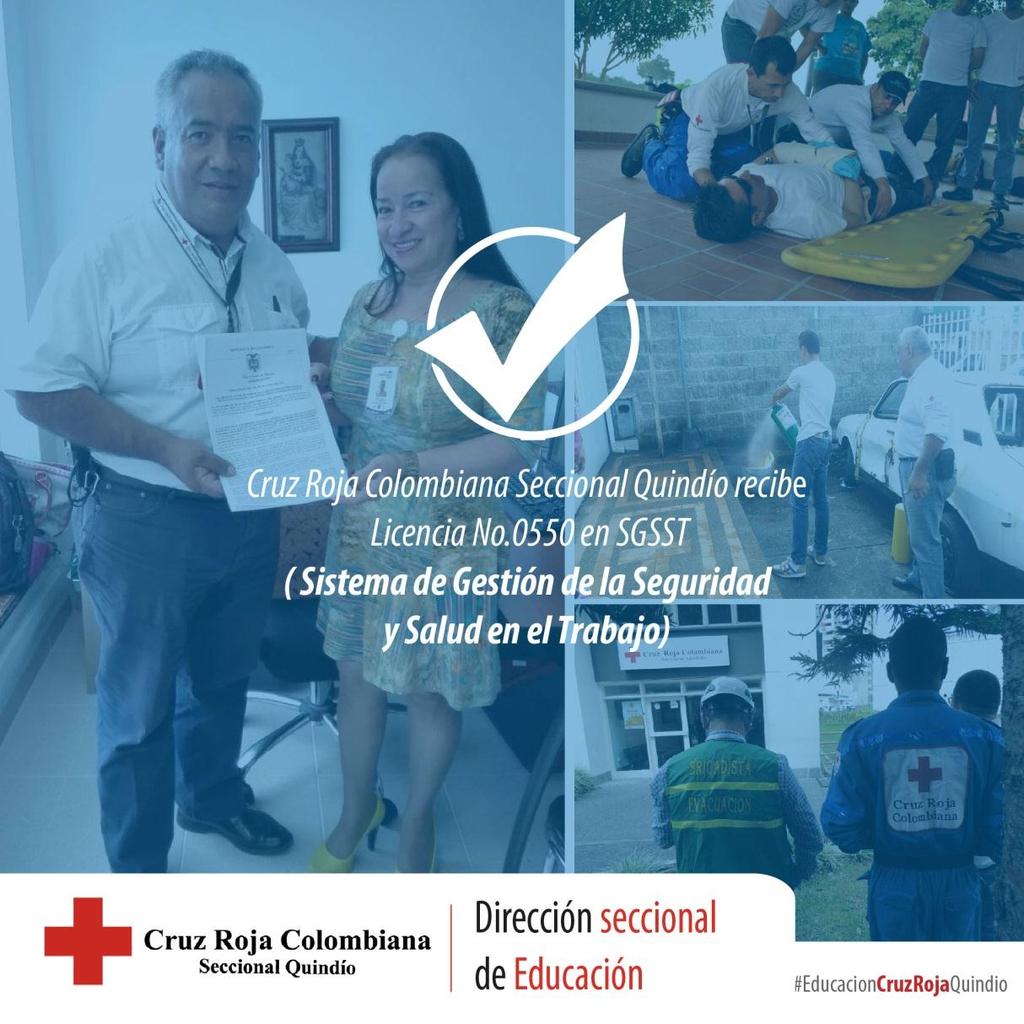 Página 15 de 20 La Cruz Roja Colombiana recibió hoy por parte de Secretaria Departamental de Salud la Licencia No.