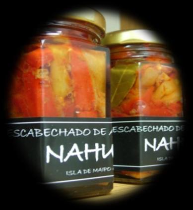 NAHUAL Empresa familiar retoma la tradición chilena en el envasado de conservas y aplica al huevo de codorniz, al pate de codorniz, jabalí y ciervo, a las salsas de ají típicas del sur de Chile y las