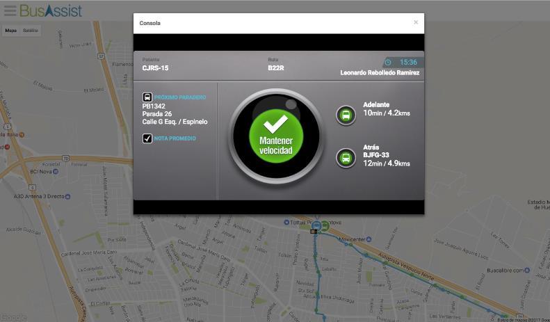 Asistencia al conductor App Android App que envía