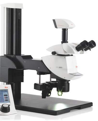 Leica M205 A: el microscopio estereoscópico de alta tecnología para el sistema global completamente automatizado Gracias al control digital del zoom, la unidad de foco (con el nuevo enfoque
