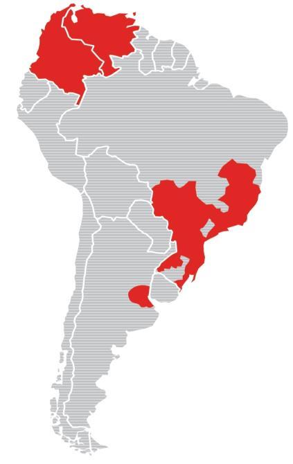 Nuestra presencia División Sudamérica Adquisición reciente de Vonpar División Sudamérica ~179 millones de consumidores ~1 millón de puntos de venta ~8,400 mm transacciones (1) ~1,300 mm cajas unidad