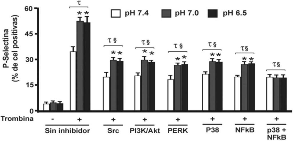 ARTÍCULO ORIGINAL Fig. 2. Inhibición de la expresión de P-selectina.