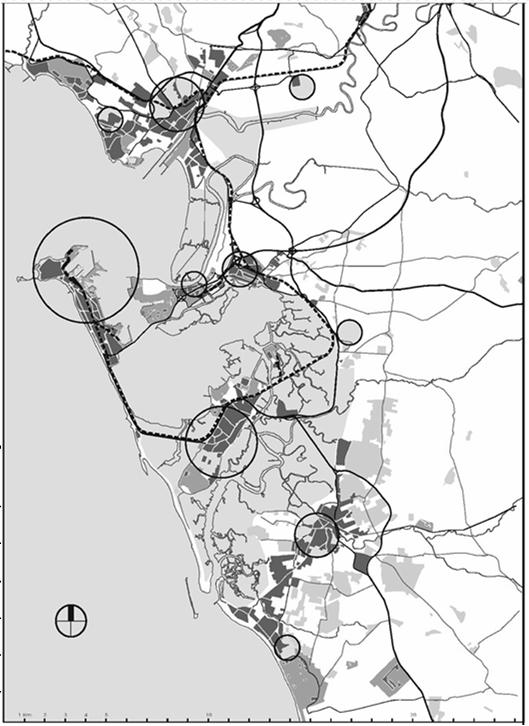 Sistema de ciudades Plan de Ordenación del Territorio de la BAHÍA DE CÁDIZ Sistema de ciudades polinuclear Ninguna ciudad asume por completo las funciones centrales La ciudad principal, Cádiz, no
