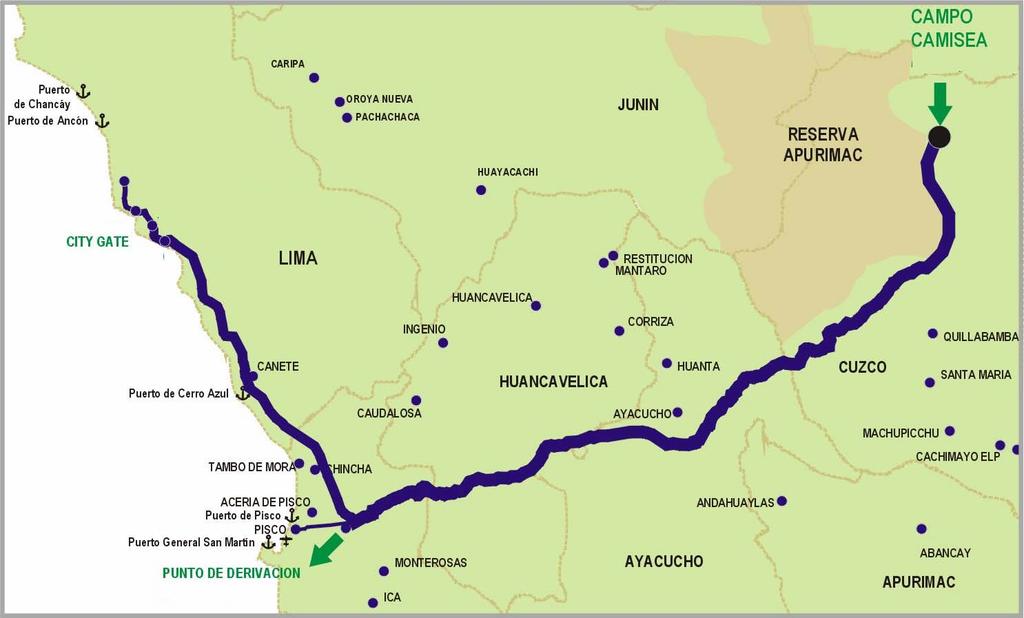 Gasoducto Camisea - Lima Red Principal De Distribución (Cálidda)