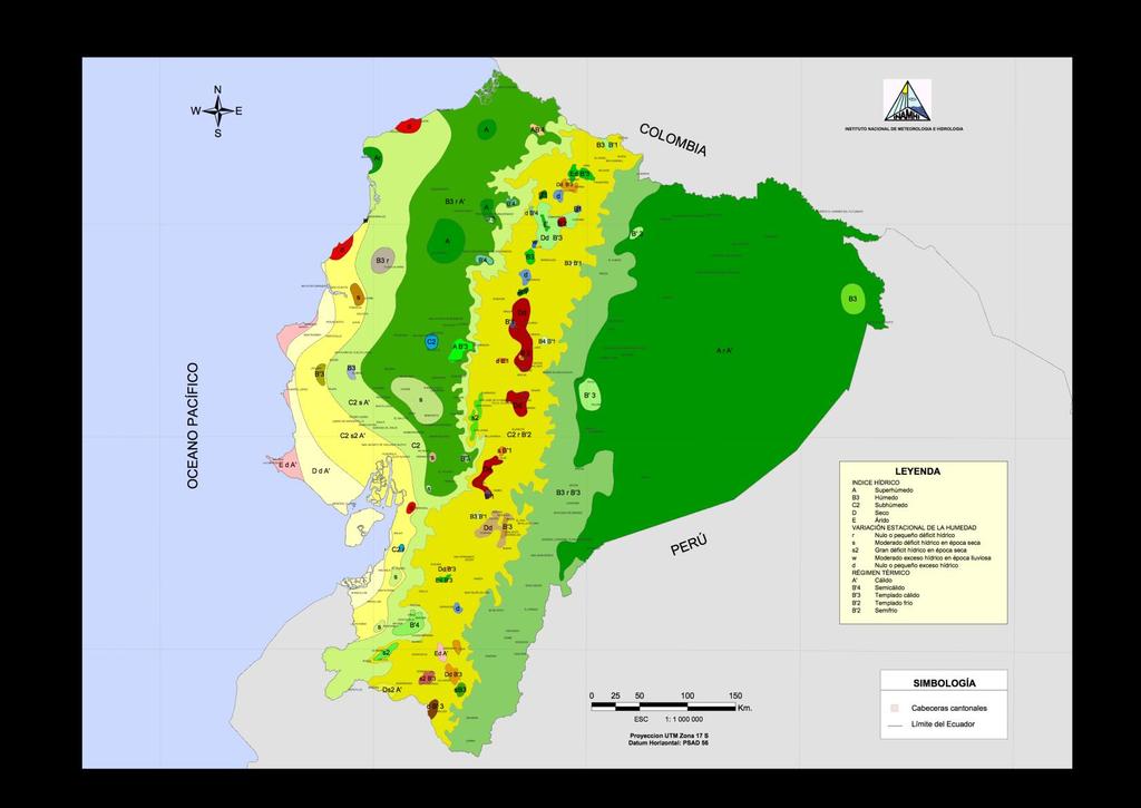 Caracterización climática Ecuador.