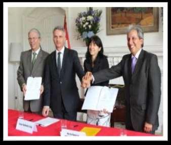 Acuerdo Perú - Suiza En abril de 2013 se firmó, en Lima, un Acuerdo entre la Cooperación Suiza y el Ministerio del Ambiente relativo al proyecto Industrias Sostenibles del Reciclaje-SRI : 2013-2015.
