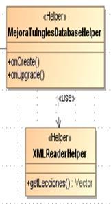 Diseño e Implementación: Gestión de XML La carga inicial de lecciones, preguntas y respuestas se realiza mediante un fichero XML.