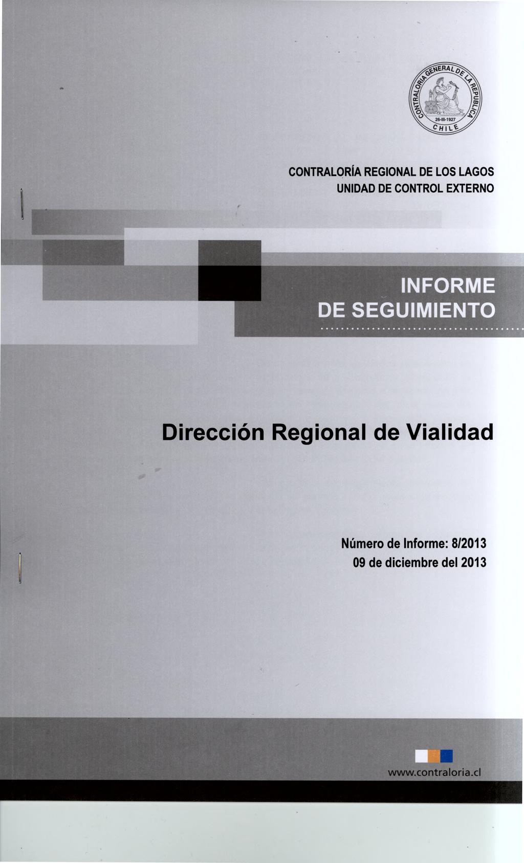 UNIDAD DE CONTROL EXTERN O INFORME DE SEGUIMIENTO Dirección Regional de