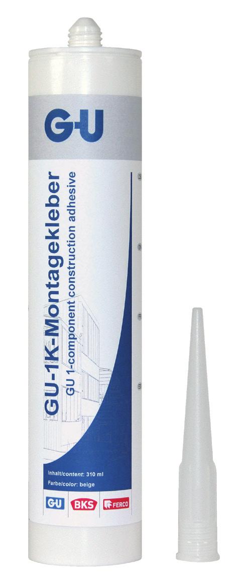 Químicos para la construcción Adhesivo de Instalación GU 1K (Polimero hibrido Monocomponente) (para tapajuntas; jambas, etc.