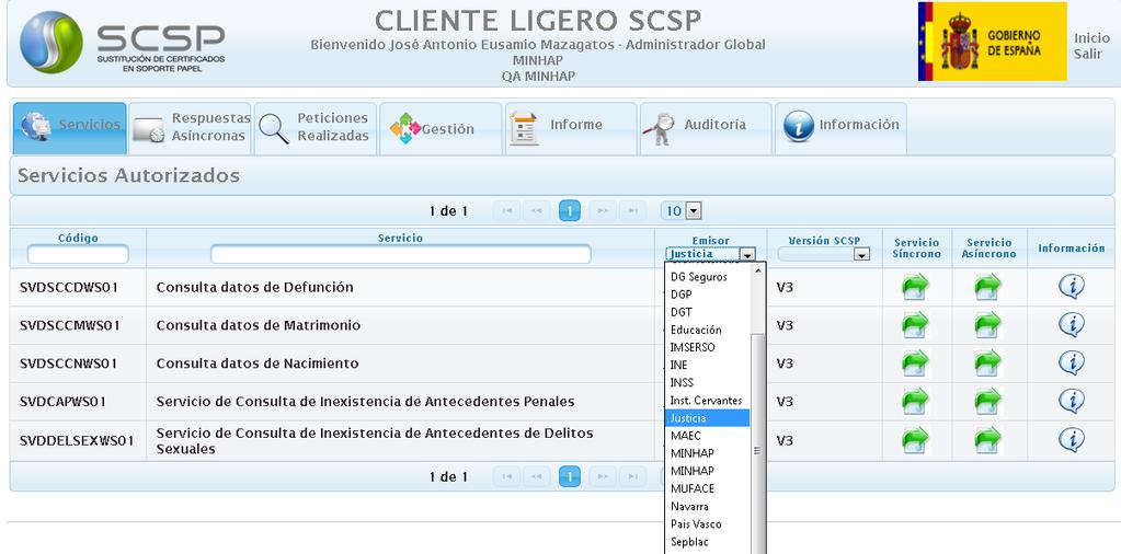 Cliente Ligero SCSP V4.